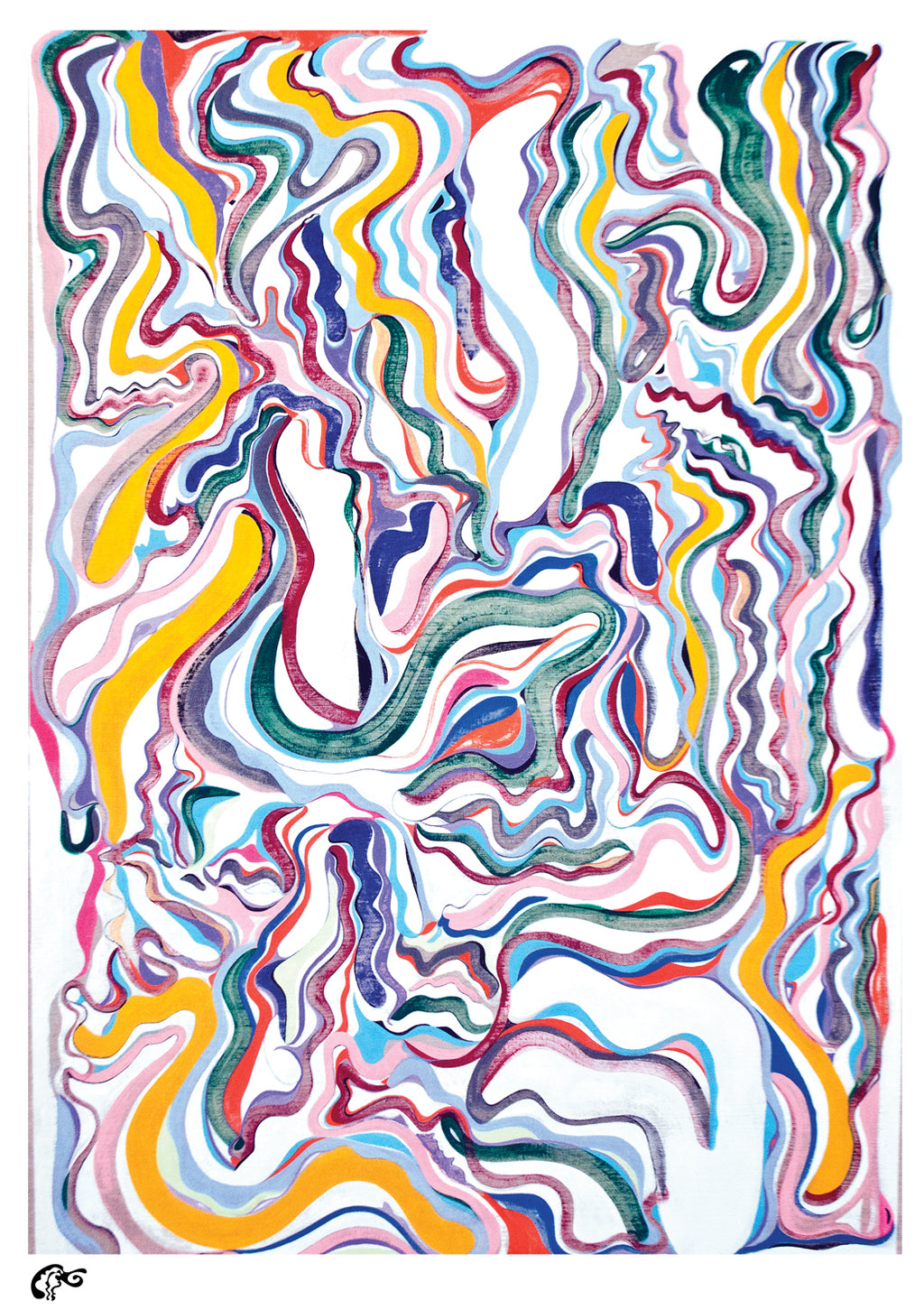 Lesny JN Felix –– Light Waves on White Background