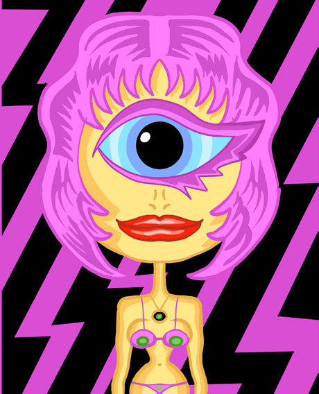 Purple Cyclops Girl - Karl Kotas
