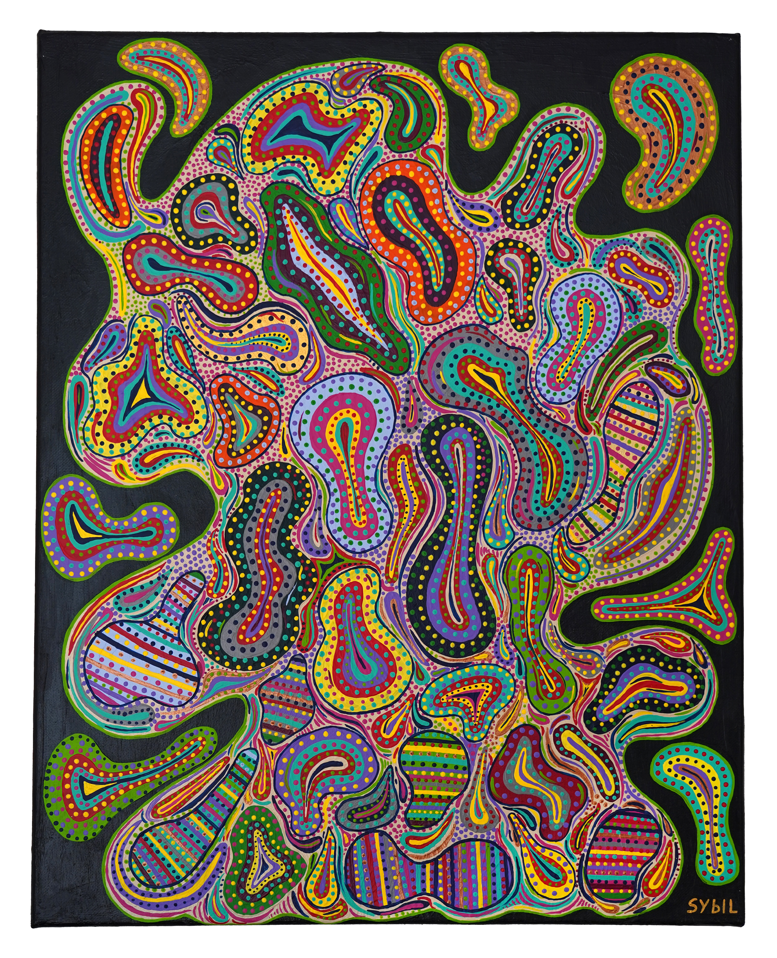 Don Sybil - Abstract on Black