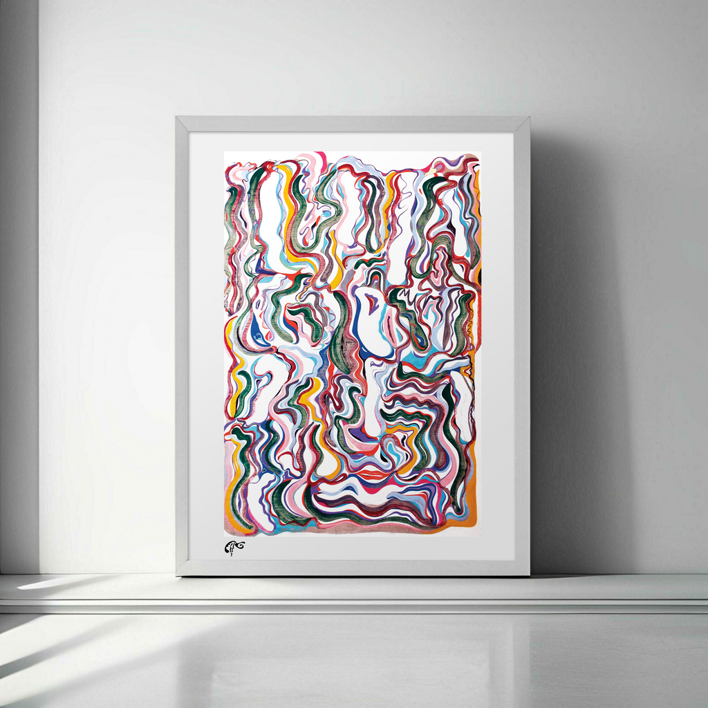 Lesny JN Felix –– Bold Waves on White Background