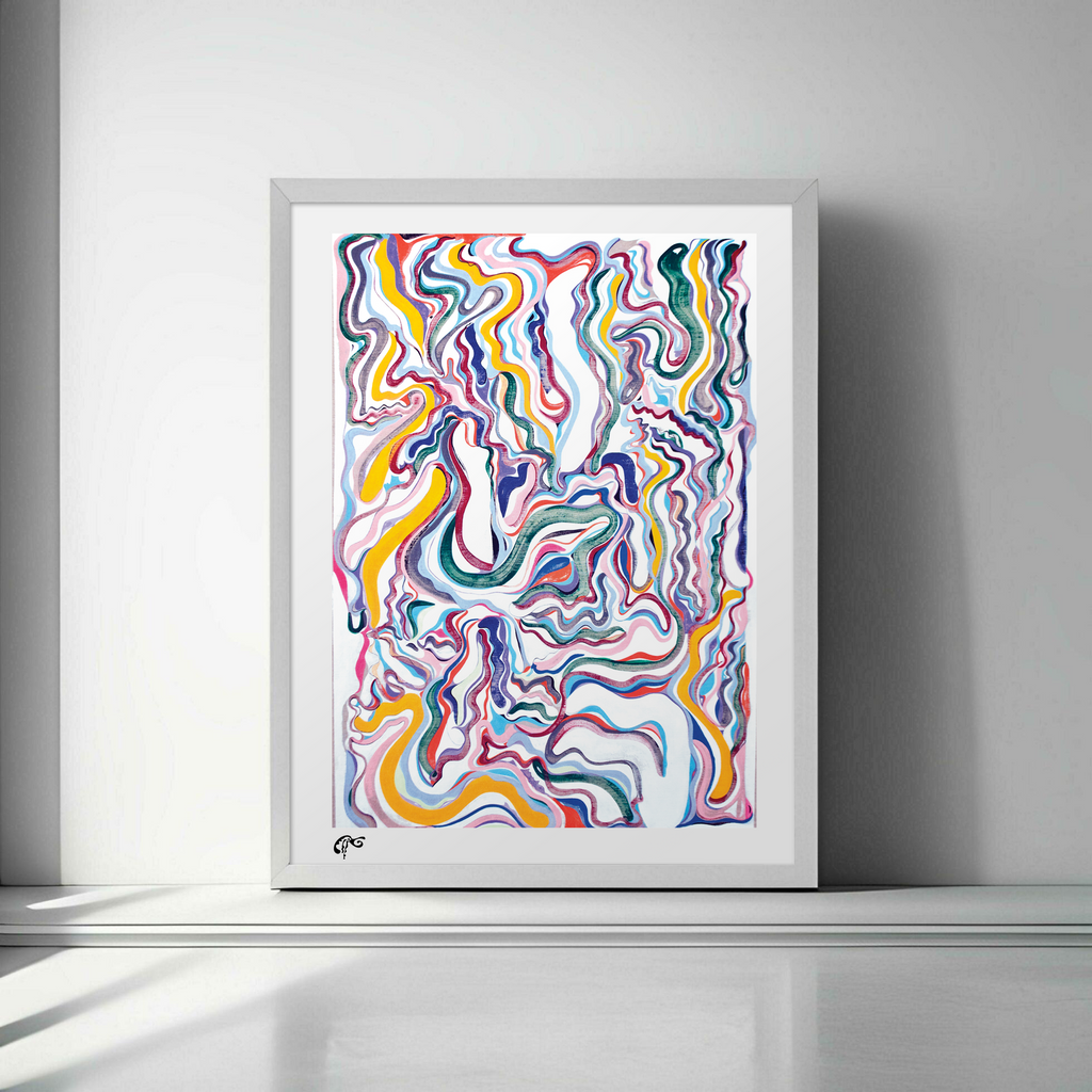 Lesny JN Felix –– Light Waves on White Background