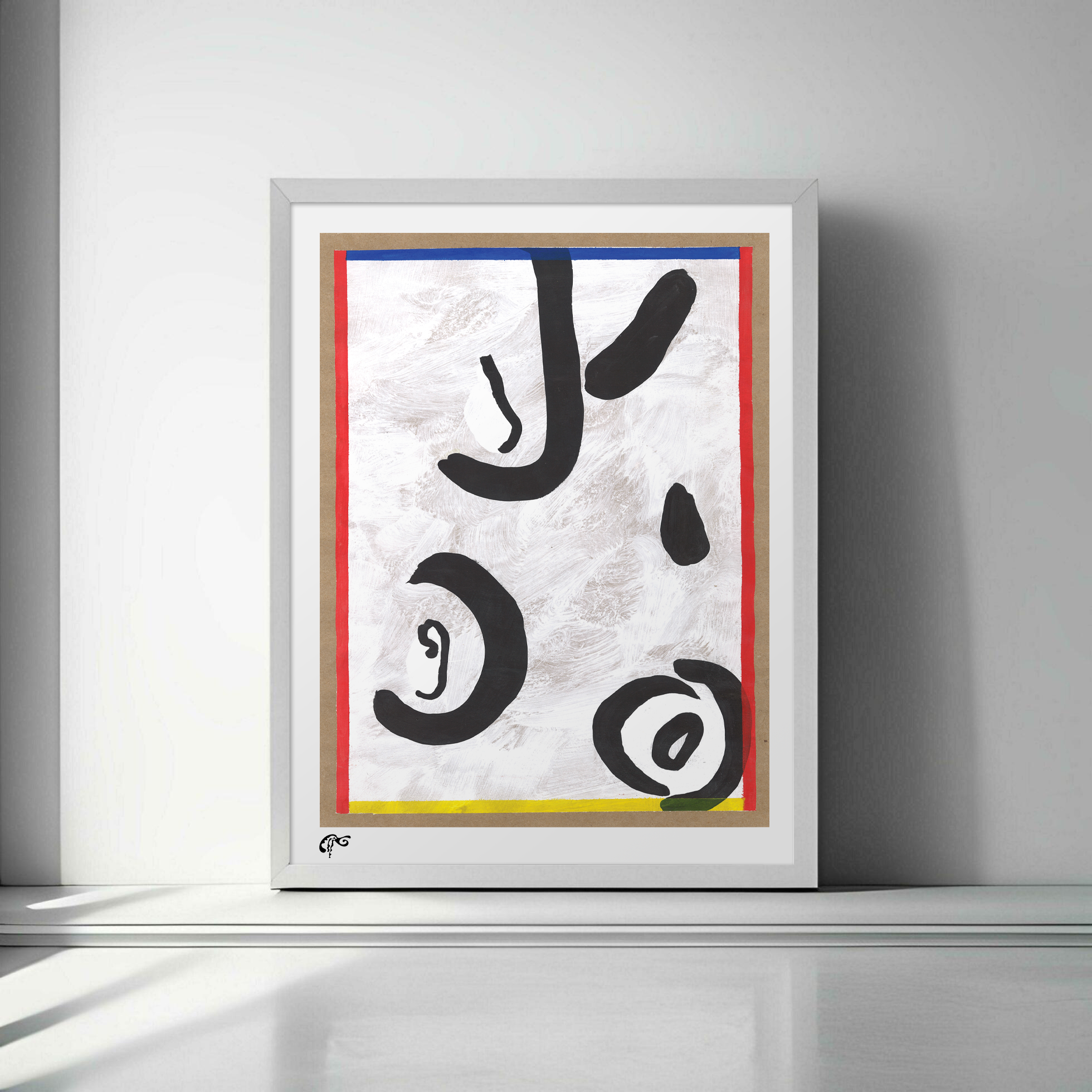 Lesny JN Felix –– Untitled {Black pigment on White Pigment}