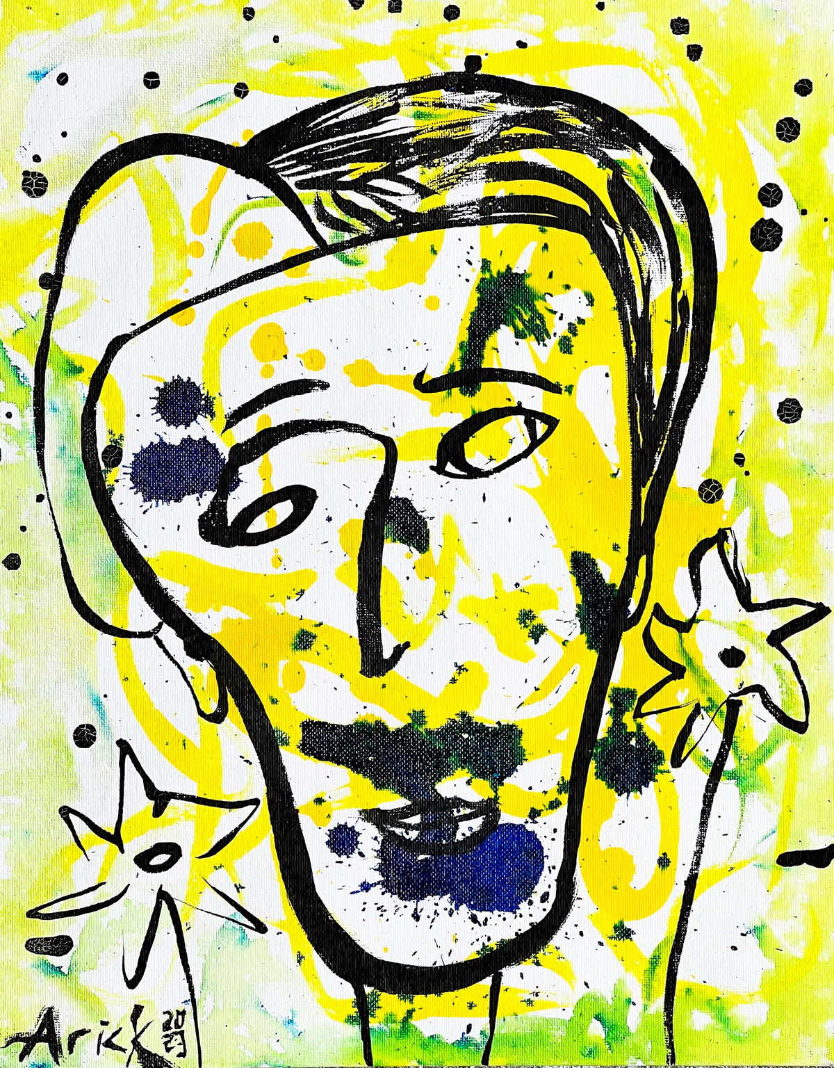 Untitled, 2023, painting on canvas by Arick Moriartsy