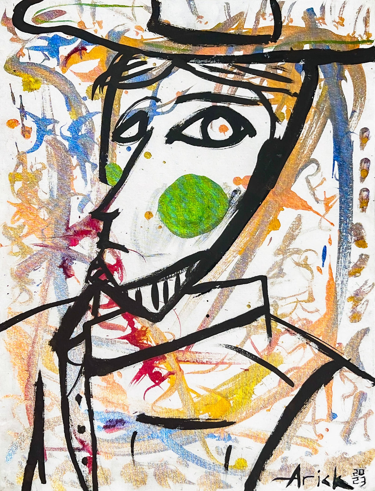 Untitled, 2023, painting on canvas by Arick Moriartsy