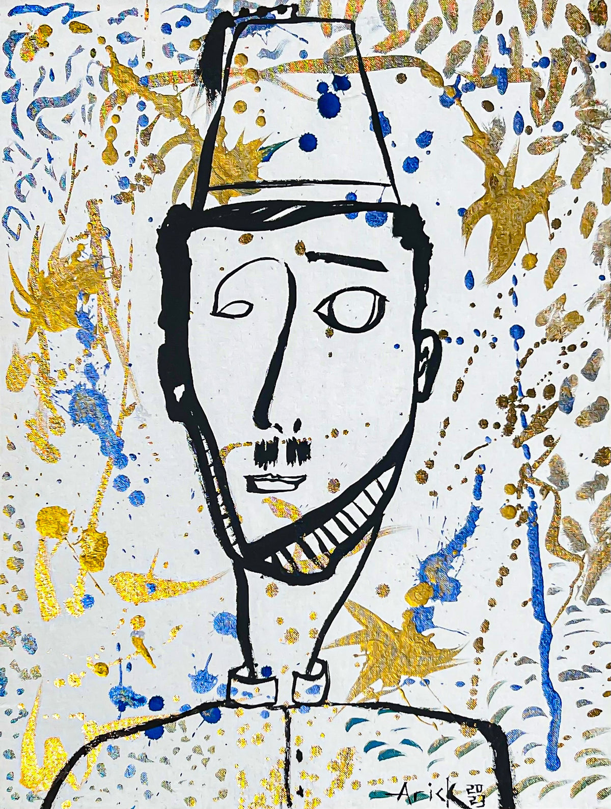 Patriarch, 2023, painting on canvas by Arick Moriartsy