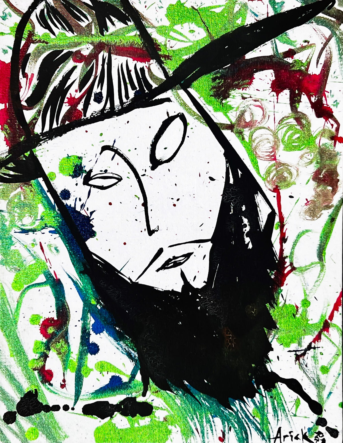 Untitled, 2023, painting on canvas by Arick Moriartsy